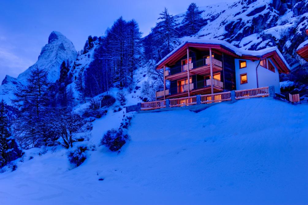 Swiss Select Luxury Travel Chalet Gemini Zermatt available catered or self-catered Chalet Gemini is one of our four unique and very rare Zermatt residences a luxurious free standing three storey