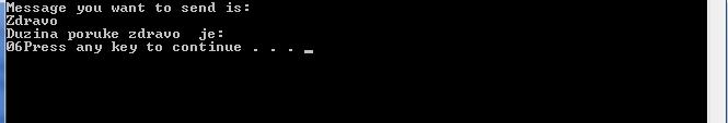 a) Slika 8. Prikaz rada funkcije length: a) Dužina poruke Zdravo; Dužina poruke Hello world. VI. PRAKTIČNA PRIMJENA BIBLIOTEKE Biblioteka služi za slanje/primanje SMS poruka uz pomoć mikrokontrolera.