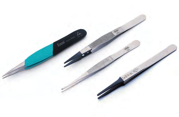 Keeps its promise Highest precision for tweezers Erem tweezers combine the advantages of precisely manufactured symmetrical tips that are perfectly