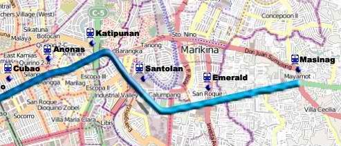 LRT Line 2 East Extension Project: Extension of existing LRT Line 2 from