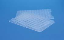 Molded Sealing Mats for Standard 96-Well Microplates Clear Molded (spray-coated) PTFE/Premium Silicone Sealing Mat Mats sprayed with a PTFE coating for increased chemical resistance Manufactured from