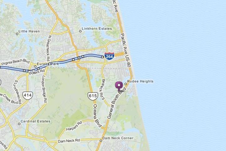 Directions to the Aquarium From Interstate 64, take I-264 East towards the Virginia Beach Oceanfront. Take Exit 22, Birdneck Road. Bear right on exit ramp, merging with Birdneck Road.