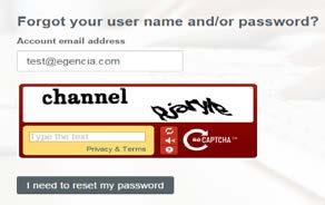 address) and type the captcha code.