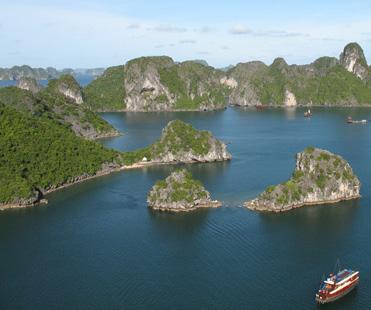 buffaloes. Welcome on board of Halong cruise and set sail through bay while lunch is served.