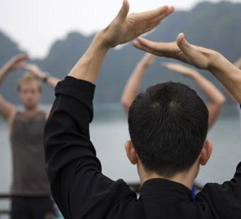 5 Hanoi Halong-Hanoi. Greet the day with a morning Tai Chi exercise with an opportunity to view the sunrise over the bay.