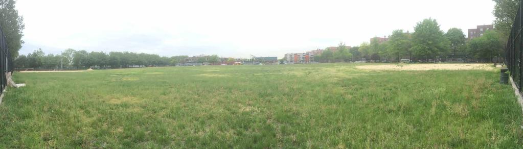 1 PAORAMIC VIEW, FACIG ORTH atural turf outfields, clay infields, perimeter trees HICKS STREET BAY