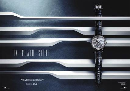 luxury watches section highlights the