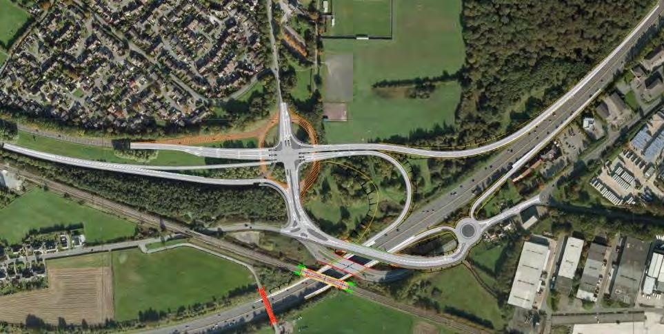 M56 New Junction 11a - Report on the public consultation Figure 2-4: Option B Signalised crossroads layout 2.8 