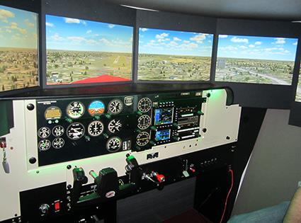 The Redbird FMX Simulator at the AHC The Redbird FMX, three-axis, full motion flight simulator is located at the Aviation Heritage Center of Wisconsin, KSBM Sheboygan County Airport.