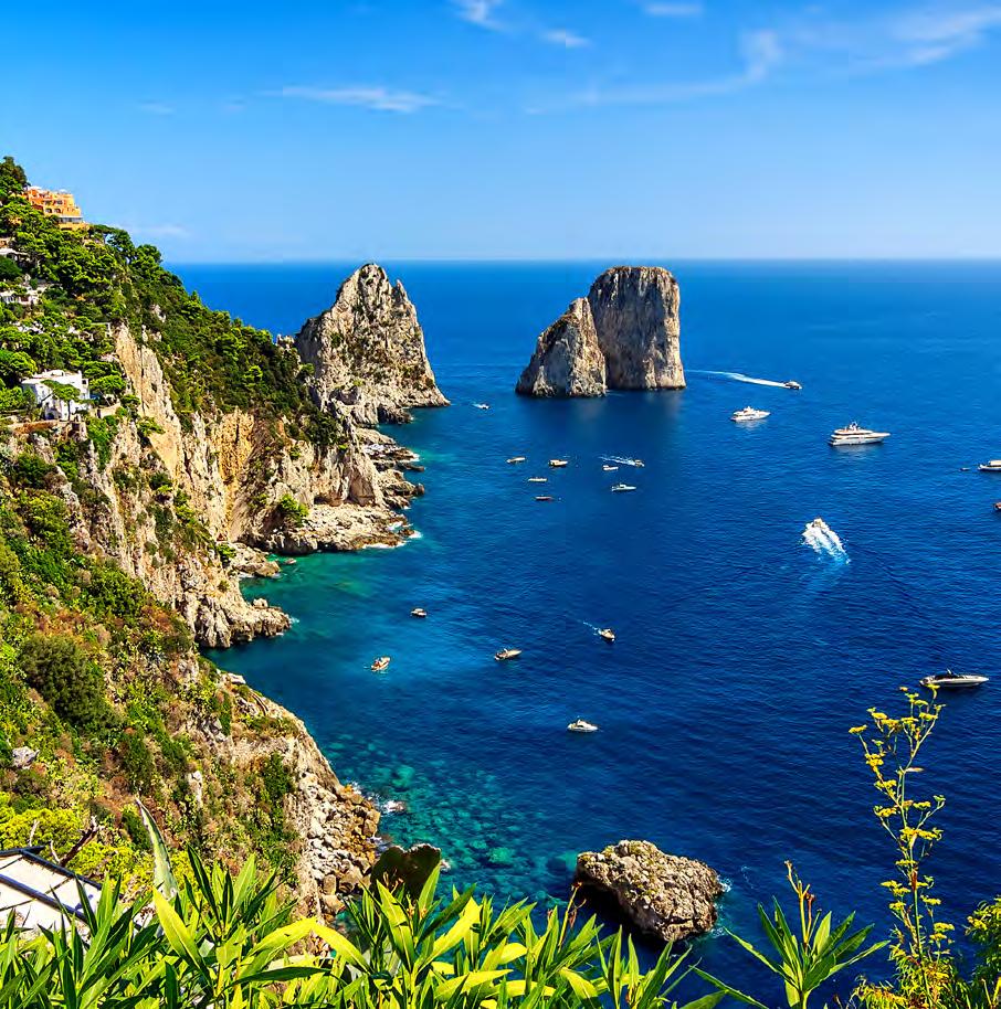Head to Capri town and wander through the streets and its chic boutiques.