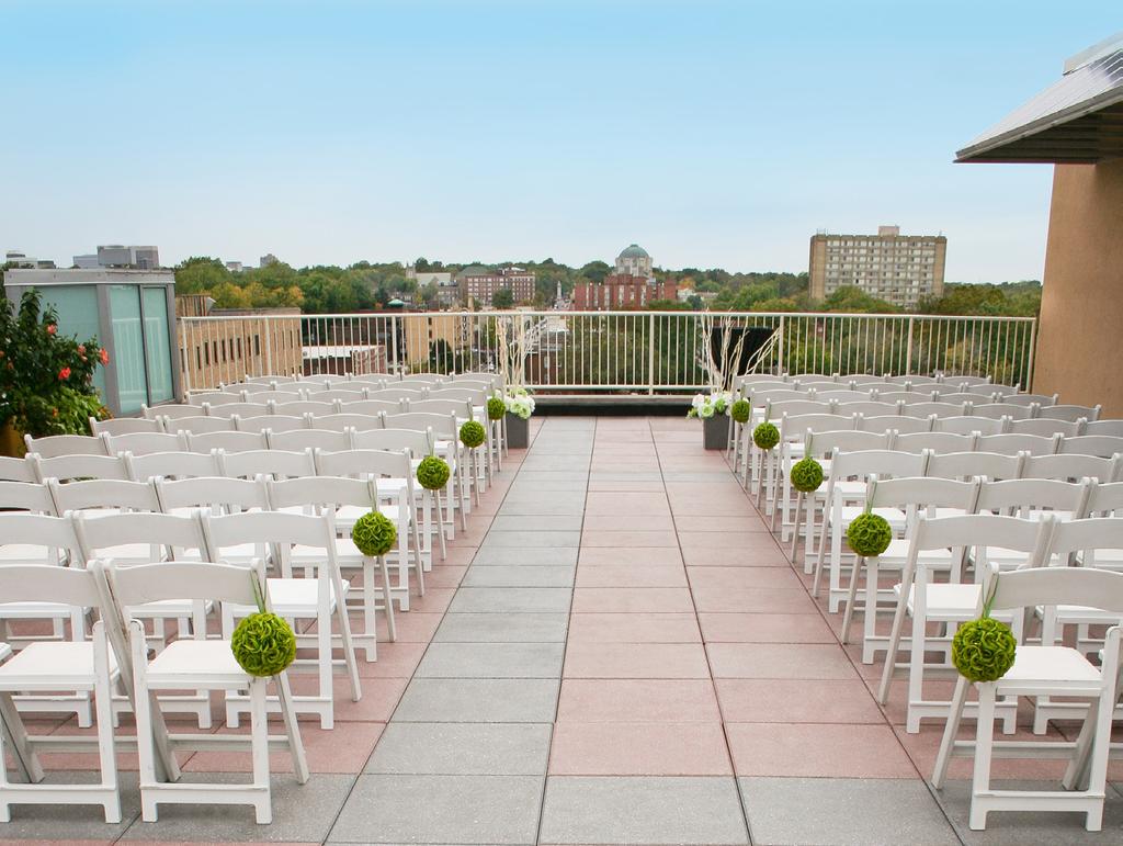 Rooftop Terrace can seat 100 120 people for a ceremony (rented