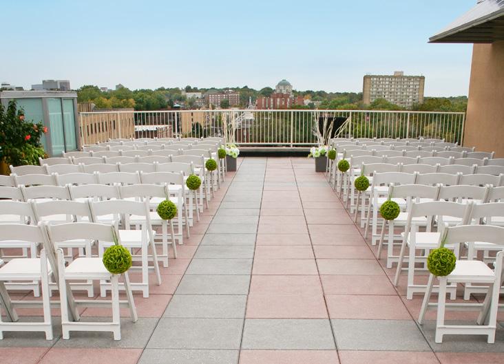 rooftop terrace The Rooftop Terrace offers dramatic skyline views of the Saint Louis City