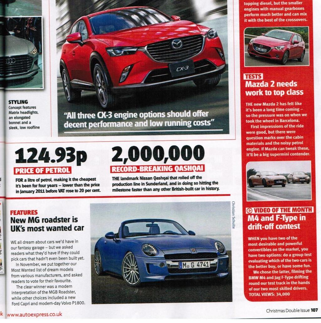 MEMBERS MUMBLINGS Mazda are shortly bringing out a new MX5, Porsche are upgrading the Boxster and Cayman, yet the car that the great British public want more than any of these foreign sports cars is