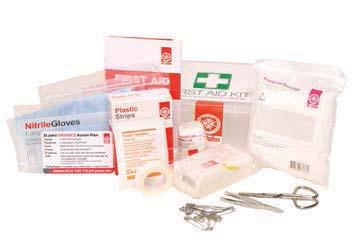 Office First Aid Kits WORKPLACE KIT LOW RISK PORTABLE COMMERCIAL KIT Suitable for food service industries, and where durable plastic cabinets are required. Suitable for use in low risk workplaces.