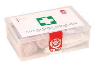 Outdoor and Recreation First Aid Kits OUTDOOR KIT BOATING SAFETY KIT A kit for boating enthusiasts that houses all the contents within a water-resistant container so that equipment is kept dry and