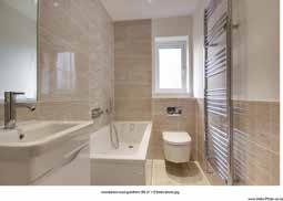 downlighters BATHROOMS ENSUITES CLOAKROOMS Contemporary white bathroom suites with chrome finish fittings Ceramic wall tiling