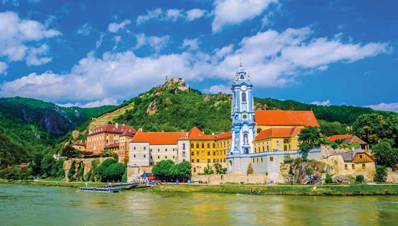 Durnstein ITINERARY HIGHLIGHTS n The grand cities of Vienna and Budapest n The castle complex of Schloss Grafenegg n The magnificent Benedictine Abbey at Melk n Wine tasting at Schloss Grafenegg &