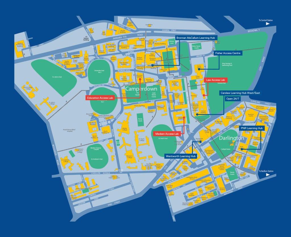 Location University of Sydney Campus Map