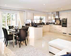 Each of the 27 four and five bedroom properties features light, spacious interiors and stylish fixtures and