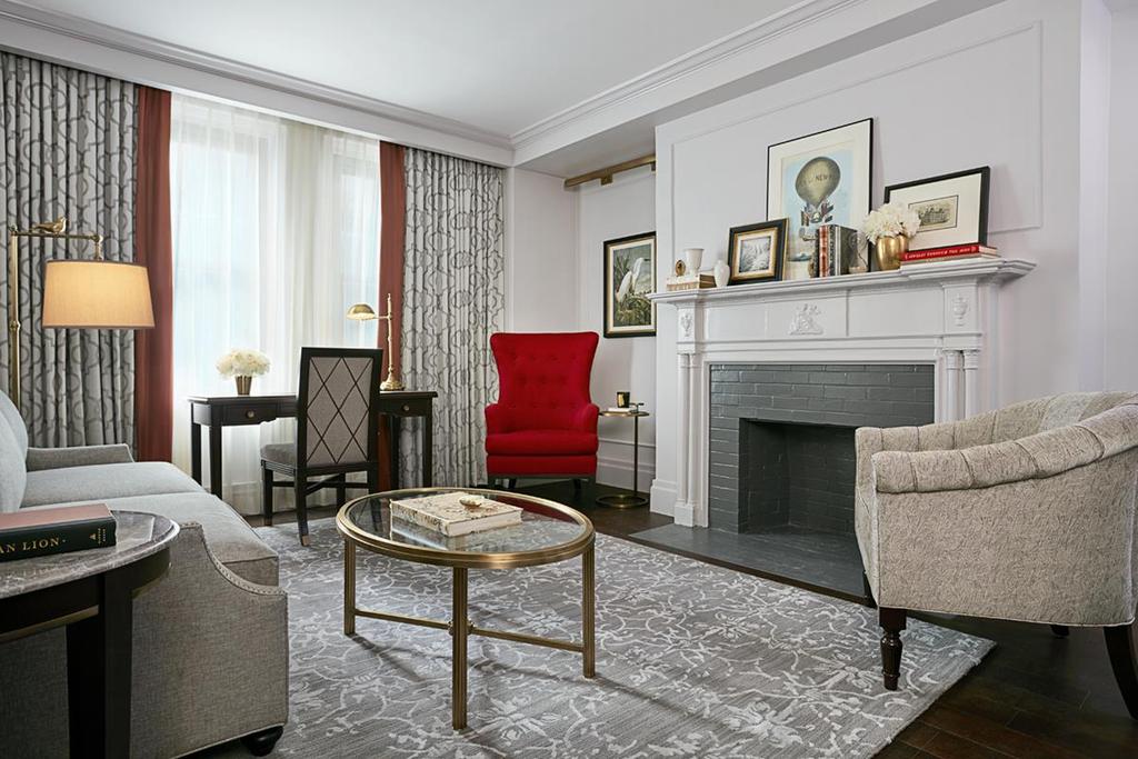 Suite accommodations feature luxurious textures, contemporary furnishings, carefully selected art, plush layered beds, and
