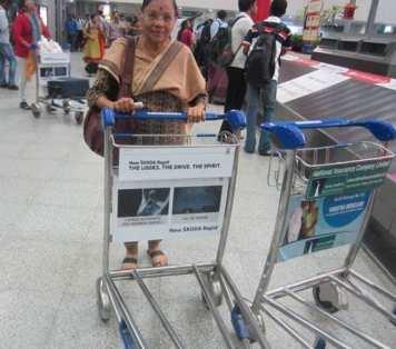 Hyderabad Airport : Luggage Trolleys Airport baggage trolleys is a mobile advertising medium which has