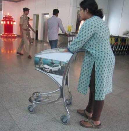 Shopping Trolleys At SHA - Hyderabad Airport High