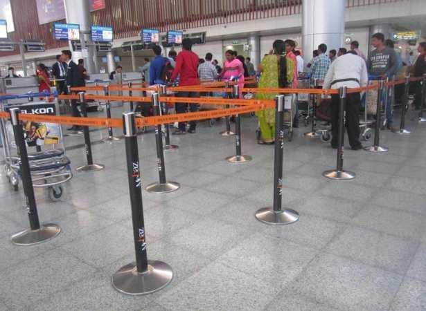 Chennai Airport : Queue Managers Queue Managers are used to manage the long queues at the check in counters, the Security Hold Area