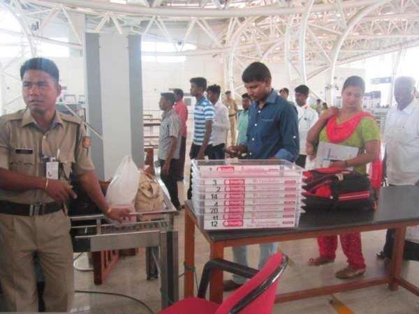Chennai Airport : Security Tray Wrap Security Trays are found at the security check right after the check-in counters in both the domestic and international departure terminals.