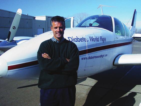 Eni in drugi Slavni diabetiki Douglas Cairns Navihani deček, ki se je leta 1964 rodil v meščanski družini v Veliki Britaniji, je od nekdaj občudoval ptice, ki so lahko razpele krila in letele, pri