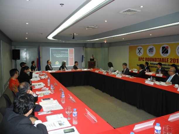 BPC Roundtable Meeting 2015 Manila On October 15, 2015, the City of Osaka, the Osaka Business Partner City Council and the Department of Trade & Industry Philippines, Foreign Trade Service Corps