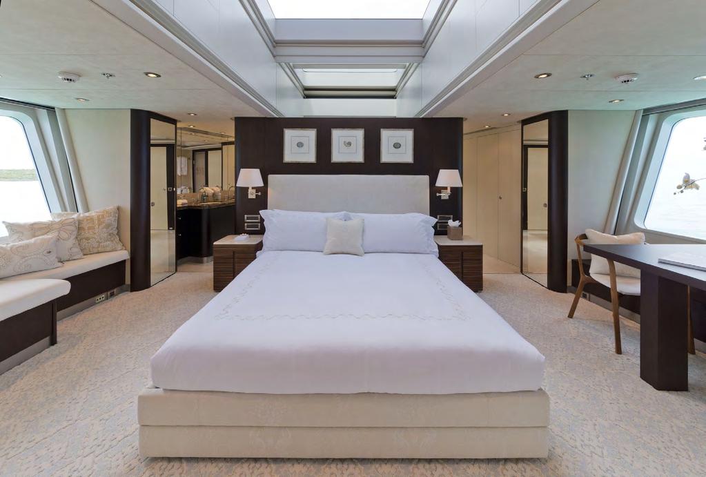 The master suite is designed to offer not