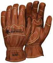 Premium Grain Goatskin inherently produces lanolin that keeps gloves soft and comfortable in wet