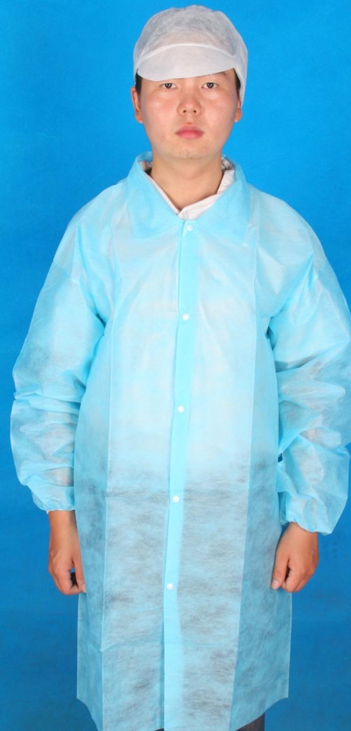 Laboratory Coats WK-CLL001 These protective garments are single-layer spunbonded polypropylene (SBPP) for basic coverage Each coat features 5 popper