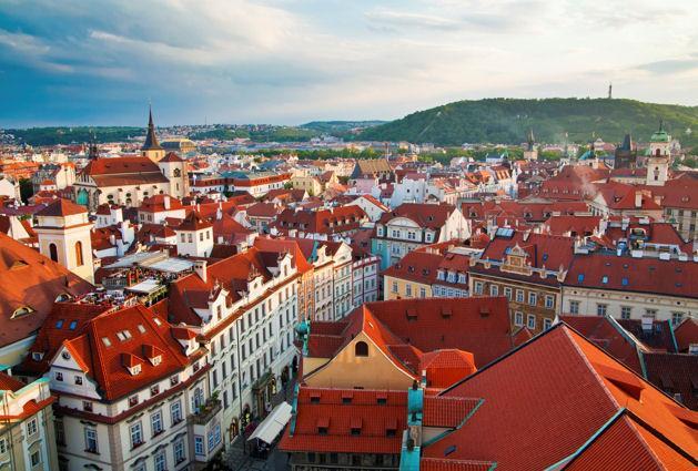 You ll start from the top of Castle Hill in the Hradcany district, famous for its views over the red-roofed old city, and then tour Prague Castle.