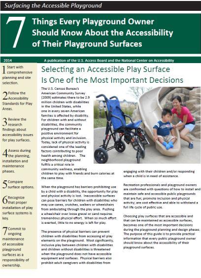 shtml Playground surface study Evaluated surfaces over a 3-5 year period No single type of surface