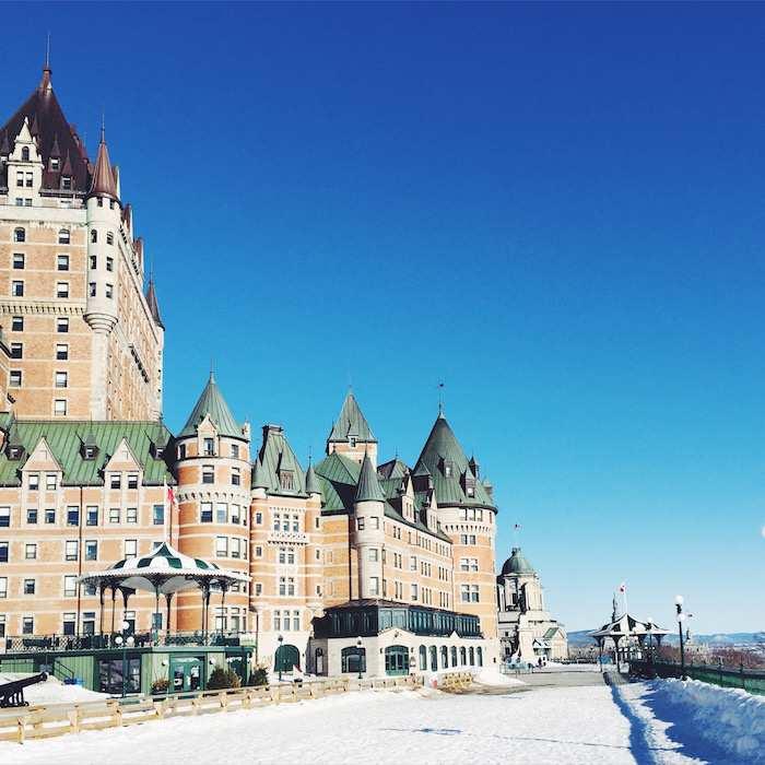 The most famous is the Chateau Frontenac, which totally overshadows the Quebec City old city skyline.