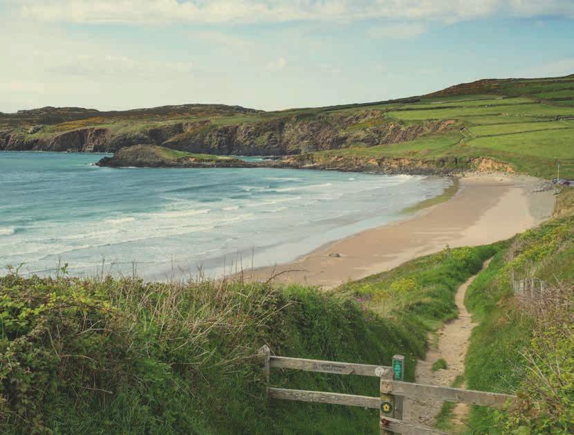 SUN, SEA AND SAND Pembrokeshire is renowned for its stunning beaches which are among some of the finest in the world.