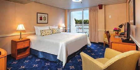 AAL (private balcony) $5875 pp double occupancy AAL staterooms are conveniently located on the third deck and offer all of the comforts of a fine hotel.