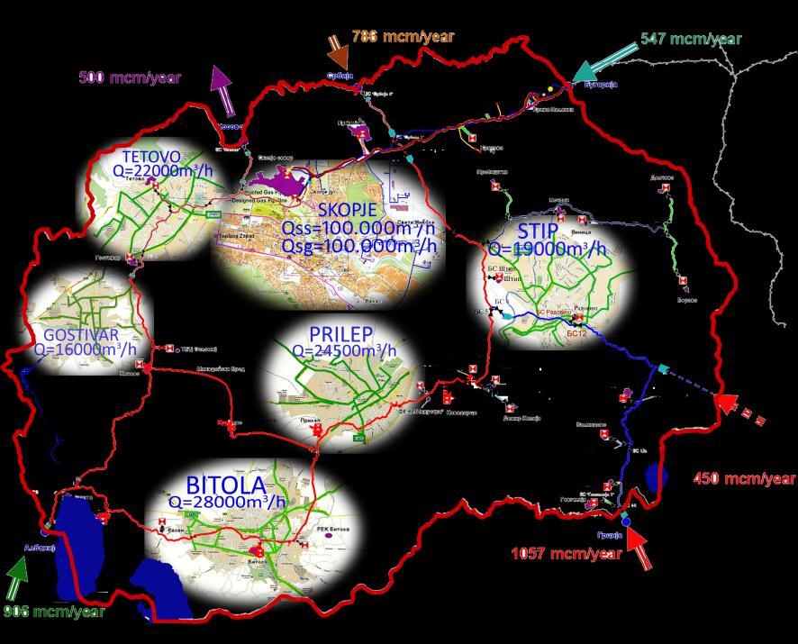 Investment Opportunities Strategic Projects ENERGY SECTOR Gas transmission (distribution) system Existing gas transmission (distribution) system Kumanovo Strumica Potential consumption in households,