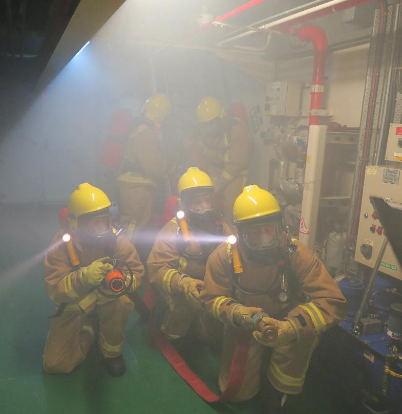 The training period in Plymouth culminated in a rigorous Flag Officer Sea Training (FOST) exercise to ensure HMS SCOTT was safe to sail on one engine north for repair.