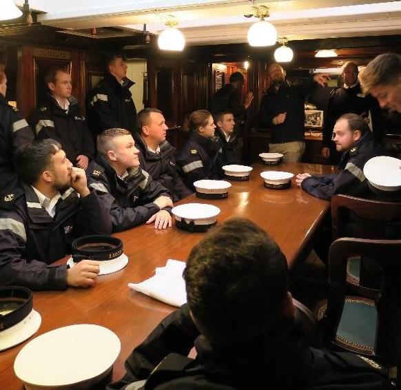 The organiser of the tour, Leading Seaman (HM) Saunders, said This is a fantastic opportunity for Ship s Company to learn about the