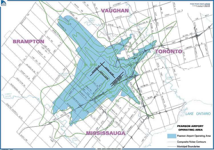 10 Greater Toronto Airports Authority LAND USE PLANNING To ensure that compatible land uses are planned and developed near the Airport, the GTAA works closely with surrounding municipalities to