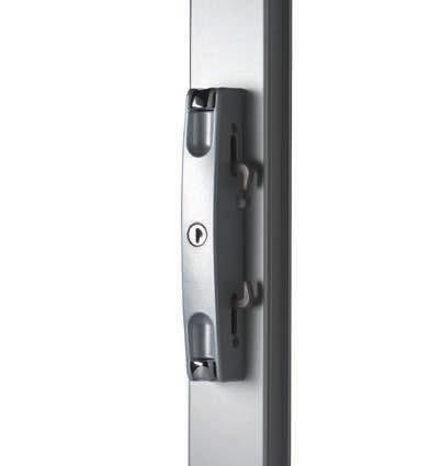 ANDO SLIMLINE SLIDING DOOR LOCK The ANDO slimline sliding door lock incorporates a twin actuated locking mechanism with dual 316-grade stainless steel locking tongues.