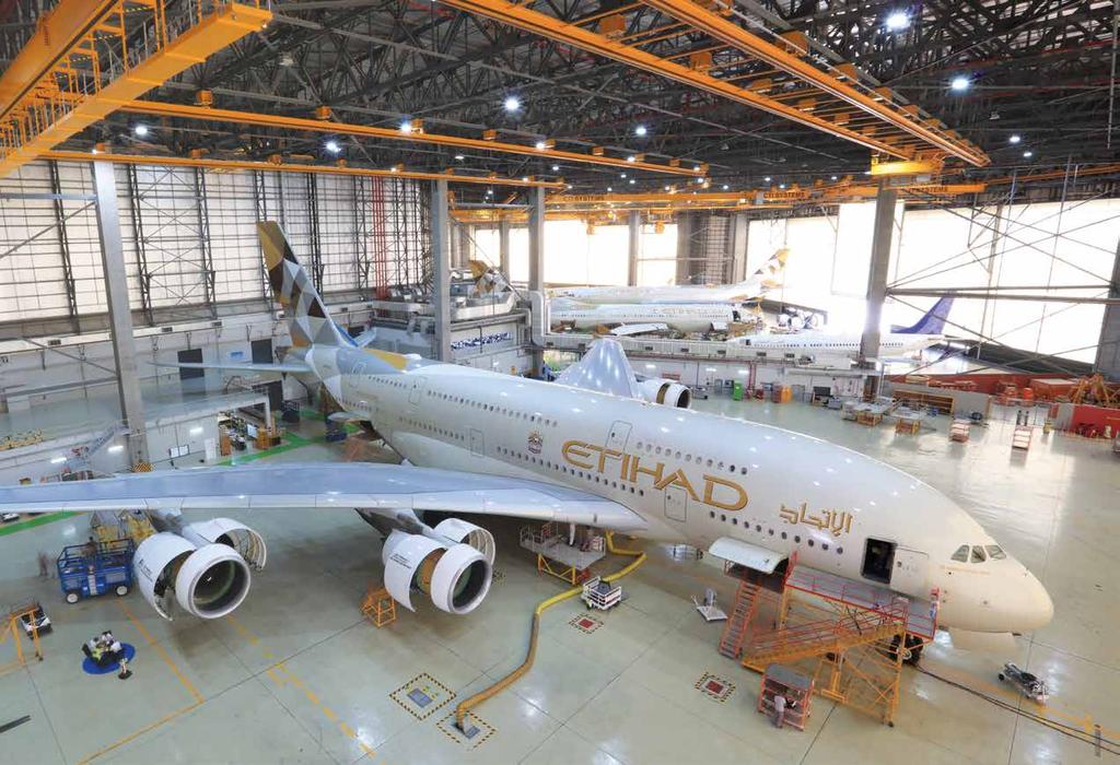 Etihad Airways Engineering has state of the art facilities and continues to invest in infrastructure to support the growing business.