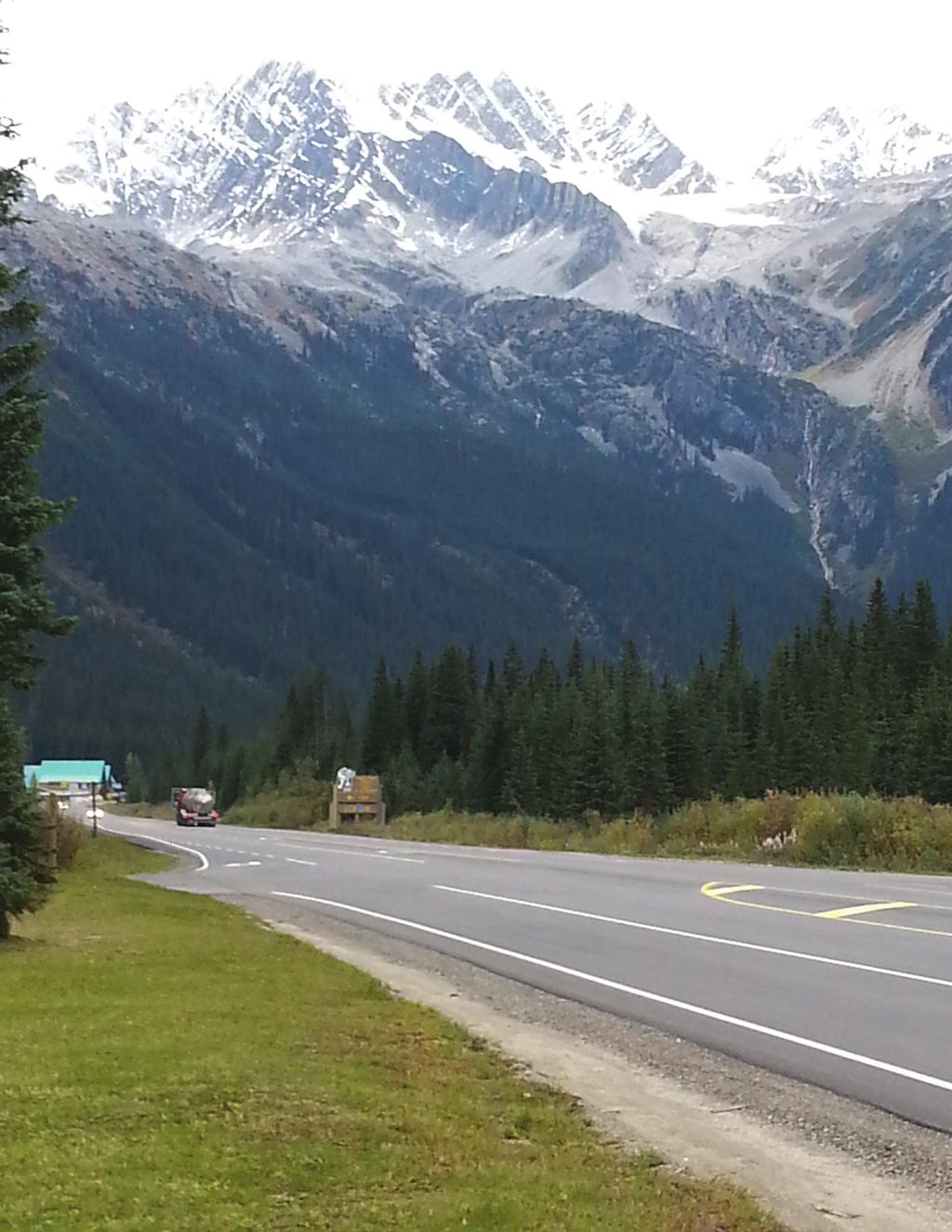Figure 3. Leaving the summit at Rogers Pass National Historic Site on the eastbound, September 2015, photo by Gwénaëlle Le Parlouër. Endnotes 1.