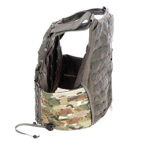 pulled back, making the plate carrier sit tight around your body.