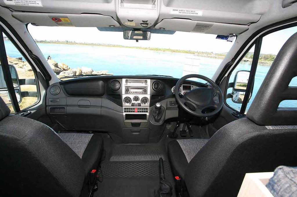 The cab is functional if not lavish, but has good equipment levels and is comfortable. mate the Fiat Ducato, which isn t surprising given they come out of the same factory.