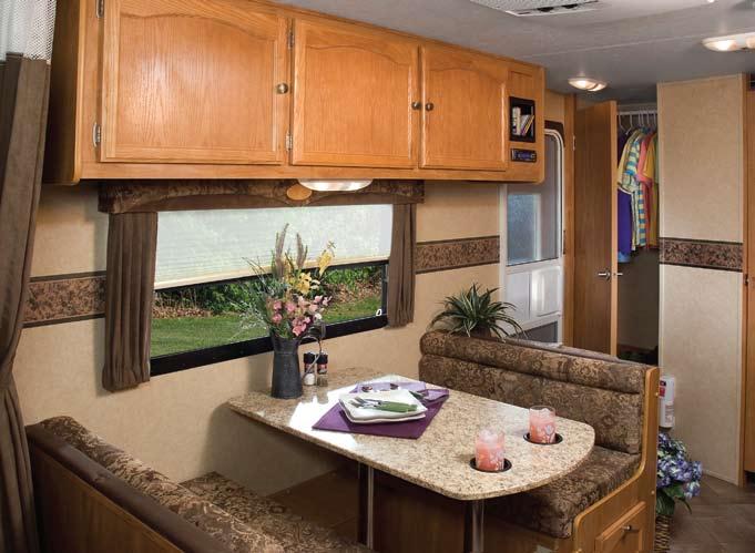 Travel Star XLT Travel Trailers 22KB Large cabinets provide