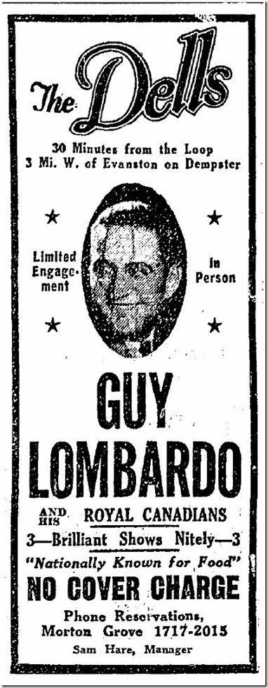 October 1933 Guy Lombardo comes back