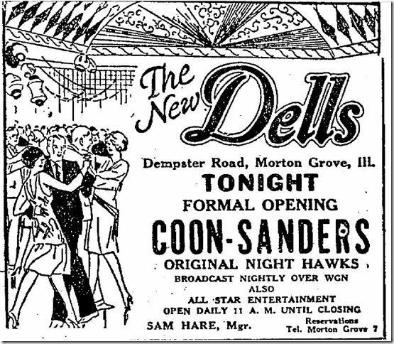 TND-8 May 1931 the TND and THE DELLS hubs are delivered on May 12th and May 15th; the place opens for